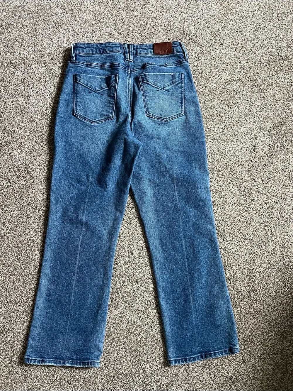 Anthropologie Unpublished Medium Blue Denim straight ankle size 27 - Picture 5 of 8